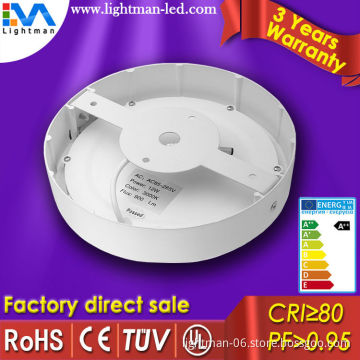 3 Years' Warranty Milky White Frame CRI>80 600MM Surface Mounted LED Round Panel
